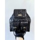 DIOR Medium Dior Caro Backpack Black Macrocannage Lambskin