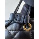 DIOR Medium Dior Caro Backpack Black Macrocannage Lambskin