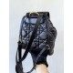 DIOR Medium Dior Caro Backpack Black Macrocannage Lambskin