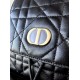 DIOR Medium Dior Caro Backpack Black Macrocannage Lambskin