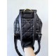 DIOR Medium Dior Caro Backpack Black Macrocannage Lambskin