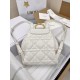 DIOR Medium Dior Caro Backpack Latte Macrocannage Lambskin