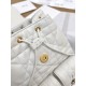 DIOR Medium Dior Caro Backpack Latte Macrocannage Lambskin