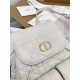 DIOR Medium Dior Caro Backpack Latte Macrocannage Lambskin