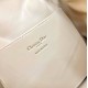 DIOR Medium Dior Caro Backpack Powder Beige Macrocannage Lambskin