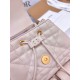 DIOR Medium Dior Caro Backpack Powder Pink Macrocannage Lambskin