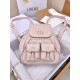 DIOR Medium Dior Caro Backpack Powder Pink Macrocannage Lambskin