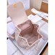 DIOR Medium Dior Caro Backpack Powder Pink Macrocannage Lambskin