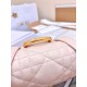 DIOR Medium Dior Caro Backpack Powder Pink Macrocannage Lambskin