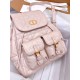 DIOR Medium Dior Caro Backpack Powder Pink Macrocannage Lambskin