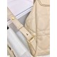 DIOR Medium Dior Caro Backpack Powder Beige Macrocannage Lambskin