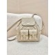 DIOR Medium Dior Caro Backpack Powder Beige Macrocannage Lambskin