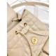 DIOR Medium Dior Caro Backpack Powder Beige Macrocannage Lambskin