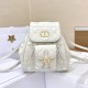 DIOR Small Dior Caro Backpack Latte Macrocannage Lambskin