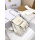 DIOR Small Dior Caro Backpack Latte Macrocannage Lambskin