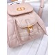 DIOR Small Dior Caro Backpack Powder Pink Macrocannage Lambskin