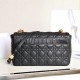 DIOR Large Dior Caro Bag Black Supple Cannage Calfskin