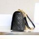 DIOR Large Dior Caro Bag Black Supple Cannage Calfskin