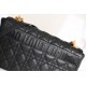 DIOR Large Dior Caro Bag Black Supple Cannage Calfskin