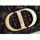 DIOR Large Dior Caro Bag Black Supple Cannage Calfskin