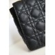 DIOR Large Dior Caro Bag Black Supple Cannage Calfskin