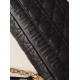 DIOR Medium Dior Caro Bag Black Cannage Supple Calfskin and Lambskin