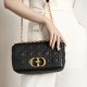 DIOR Medium Dior Caro Bag Black Cannage Supple Calfskin and Lambskin