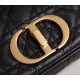 DIOR Medium Dior Caro Bag Black Cannage Supple Calfskin and Lambskin