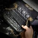 DIOR Small Dior Caro Bag Black Supple Cannage Calfskin