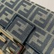 FENDI Baguette Brown FF jacquard fabric bag 