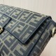 FENDI Baguette Brown FF jacquard fabric bag 