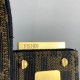 FENDI Baguette Brown FF jacquard fabric bag 