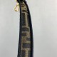 FENDI Baguette Brown FF jacquard fabric bag 