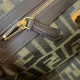 FENDI Baguette Brown FF jacquard fabric bag 