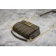 FENDI Baguette Mini Brown FF jacquard fabric bag