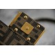 FENDI Baguette Mini Brown FF jacquard fabric bag