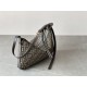 FENDI Simply Fendi Medium Brown FF jacquard fabric bag