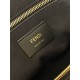 FENDI Simply Fendi Medium Brown FF jacquard fabric bag