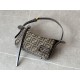 FENDI Simply Fendi Mini Brown FF jacquard fabric mini bag