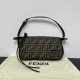 FENDI Simply Fendi Mini Brown FF jacquard fabric mini bag