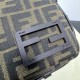 FENDI Simply Fendi Mini Brown FF jacquard fabric mini bag