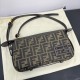 FENDI Simply Fendi Mini Brown FF jacquard fabric mini bag