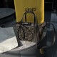 FENDI Roll Mini Brown FF jacquard mini bag