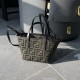 FENDI Roll Mini Brown FF jacquard mini bag