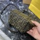 FENDI Roll Mini Brown FF jacquard mini bag