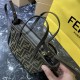 FENDI Roll Mini Brown FF jacquard mini bag