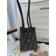 FENDI Fendi Origami Mini Brown FF jacquard fabric mini bag that can be transformed