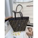 FENDI Fendi Origami Mini Brown FF jacquard fabric mini bag that can be transformed