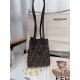 FENDI Fendi Origami Mini Brown FF jacquard fabric mini bag that can be transformed