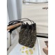 FENDI Fendi Origami Mini Brown FF jacquard fabric mini bag that can be transformed